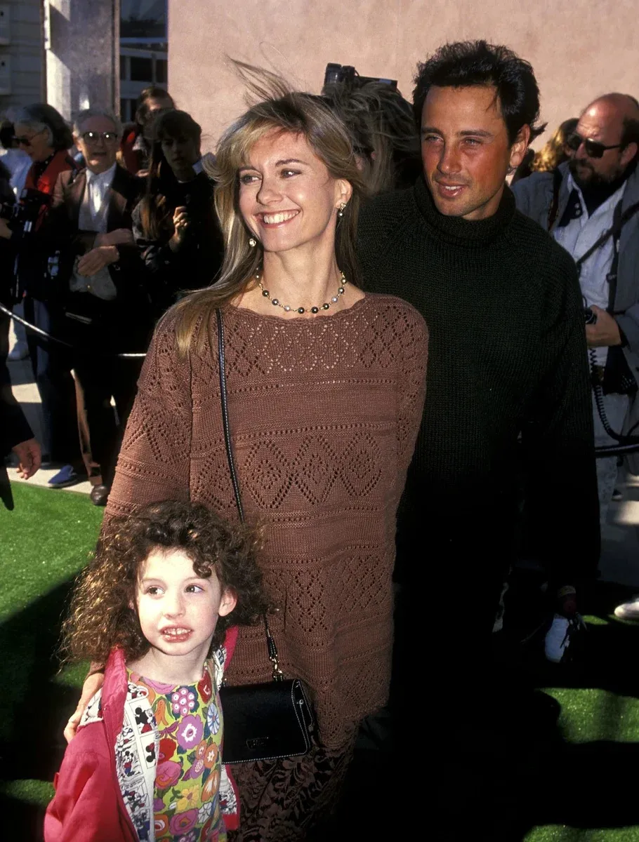 Olivia Newton John Dame Olivia Newton John with her Husband Matt Lattanzi father of Chloe Rose Lattanzi