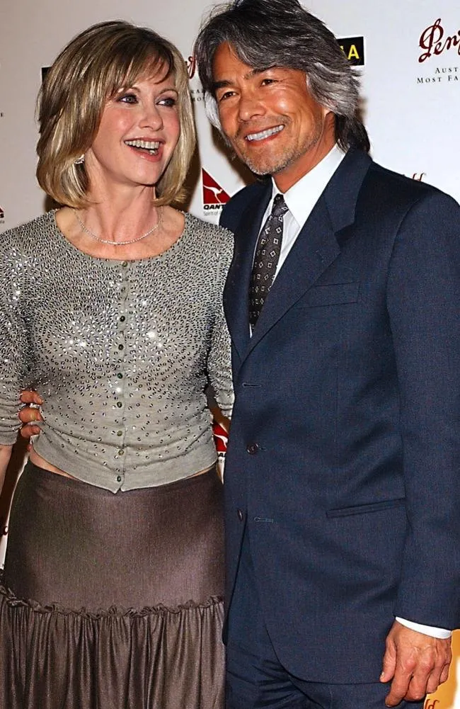 Olivia Newton John Dame Olivia Newton John with her boyfriend Patrick McDermott