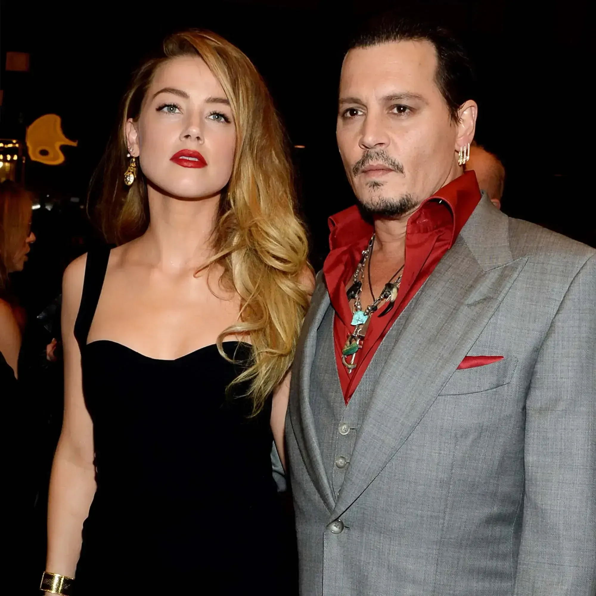 Johnny Depp johnny depp with his Wif Amber Heard