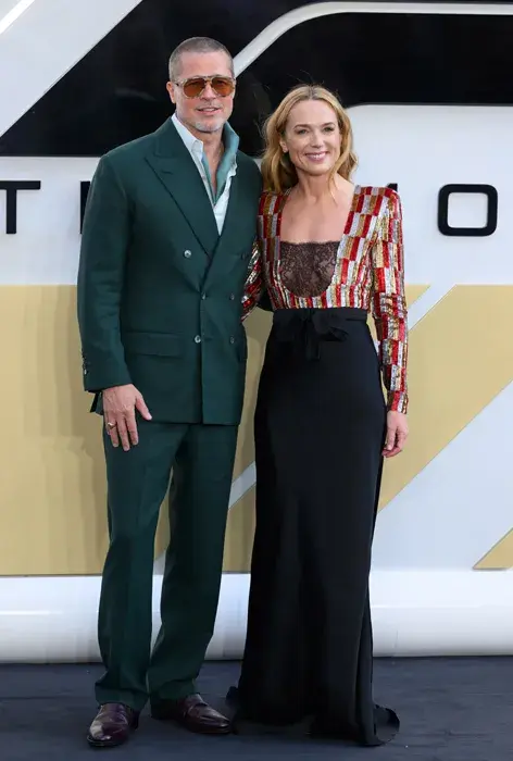 Brad Pitt Kerry Condon and-Brad Pitt F1