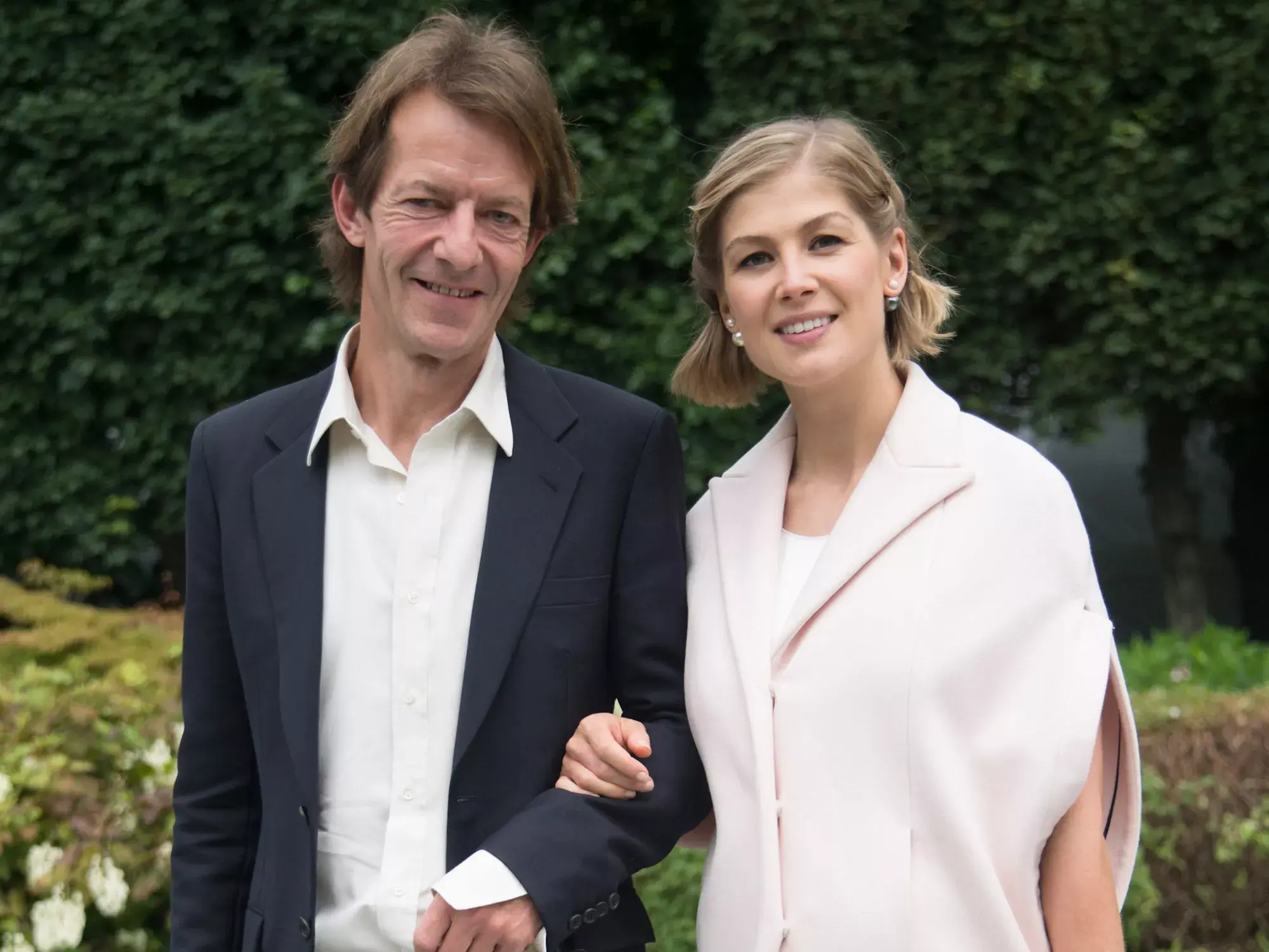 Rosamund Pike Rosamund Pike long term partner Robie Uniacke