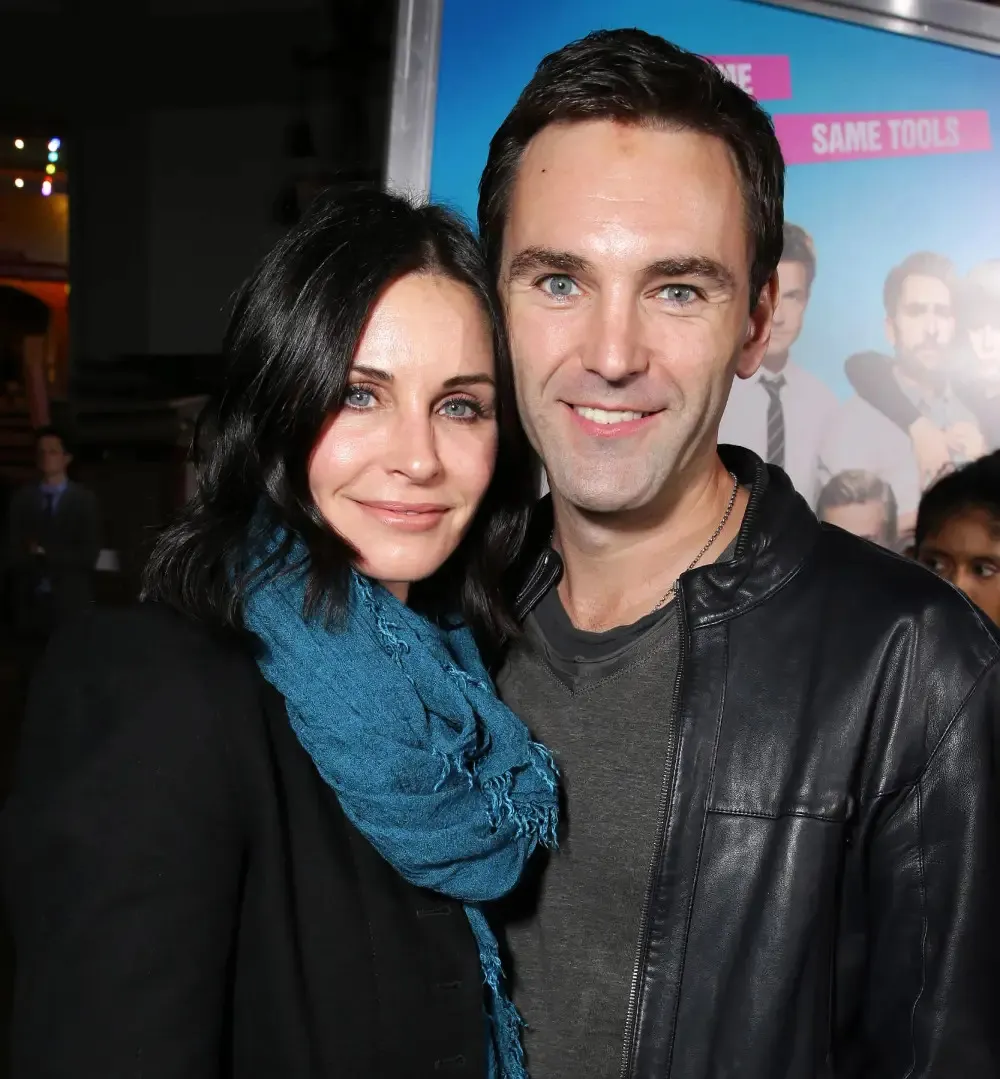 Courteney Cox Courteney Cox and her partner musician Johnny McDaid