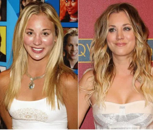 Kaley Cuoco Kaley Cuoco Then and now 1