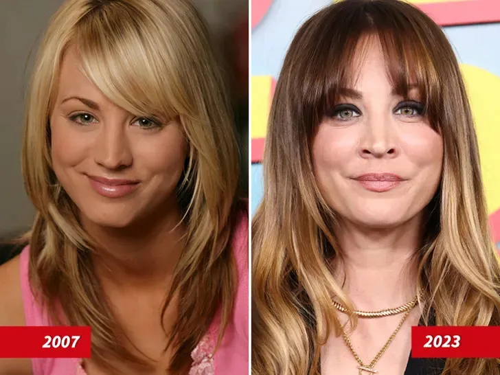 Kaley Cuoco Kaley Cuoco Then and now