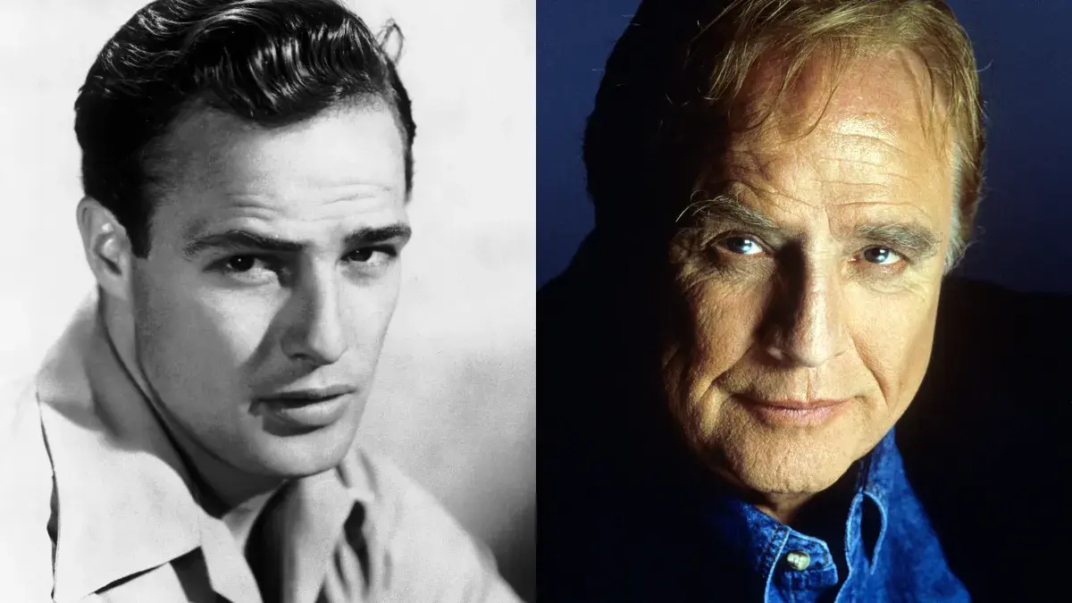 Marlon Brando Marlon Brando Then and Now 1
