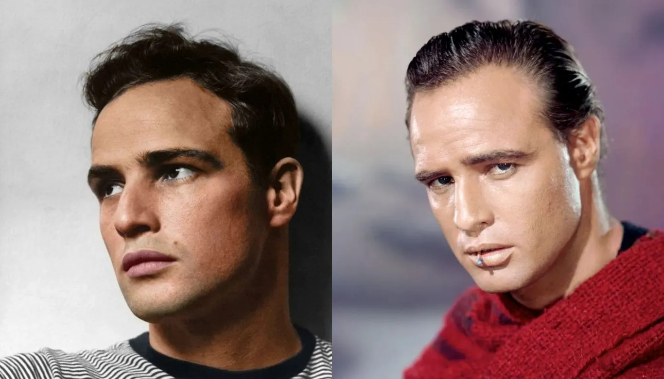 Marlon Brando Marlon Brando Then and Now 3