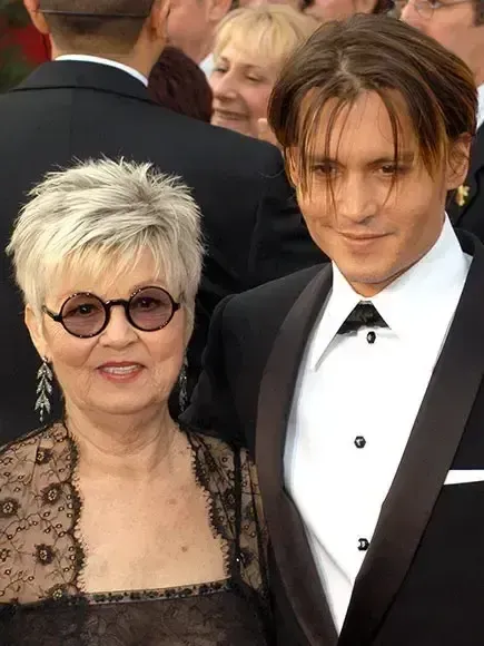 Johnny Depp johnny depp with his Mother Betty Sue Palmer