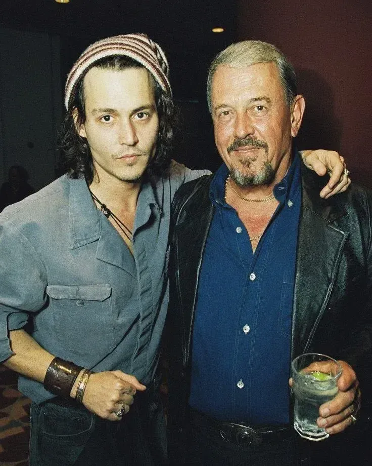 Johnny Depp johnny depp with his father John Christopher Depp Sr