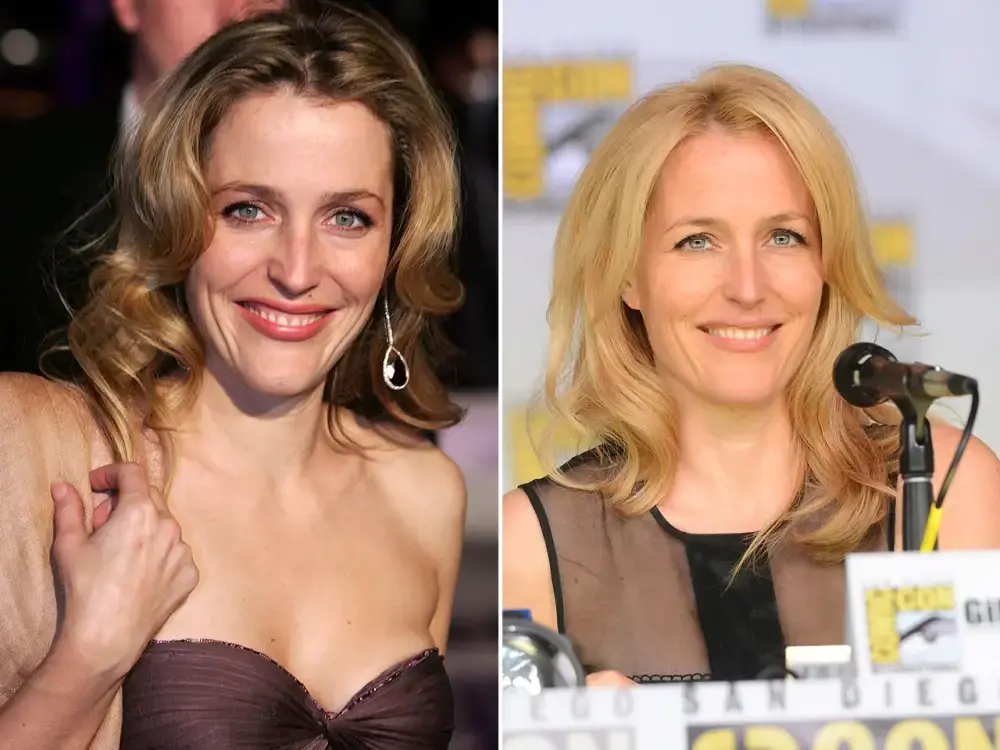 Gillian Anderson Gillian Anderson then and now