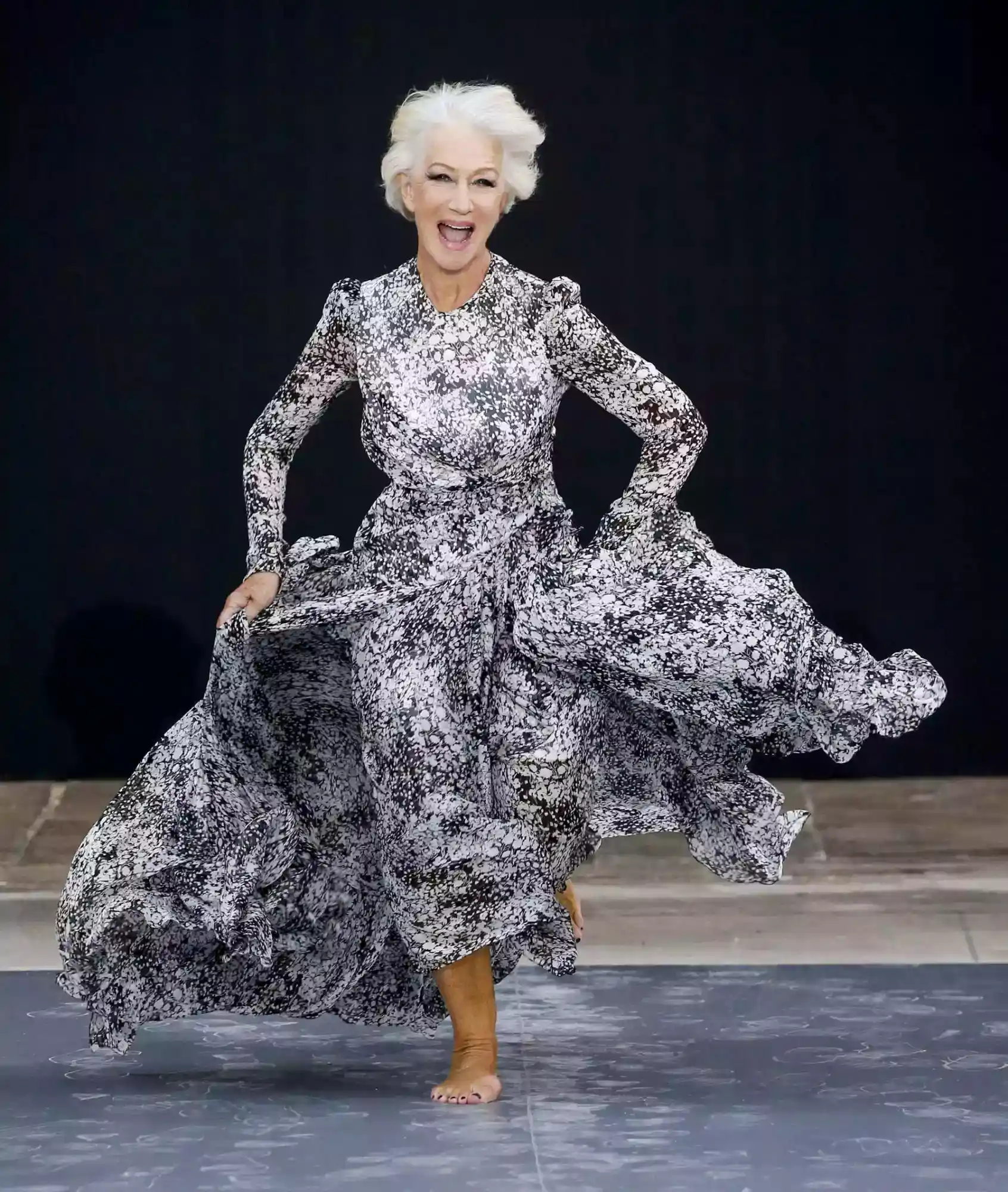 Helen Mirren Helen Mirren ramp walk
