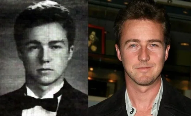 Edward Norton Edward Norton then and now